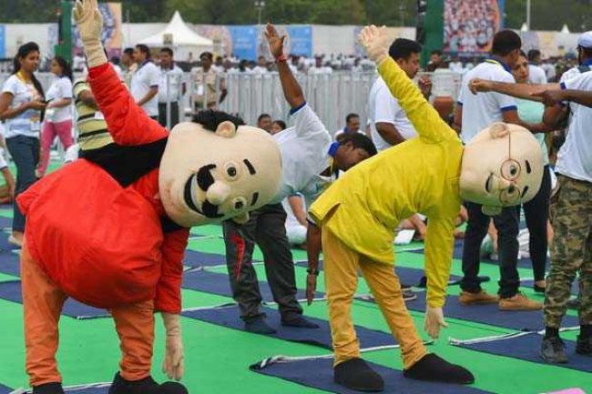 Nickelodeon Characters Join India's Biggest Yoga Event for International Yoga Day 2023