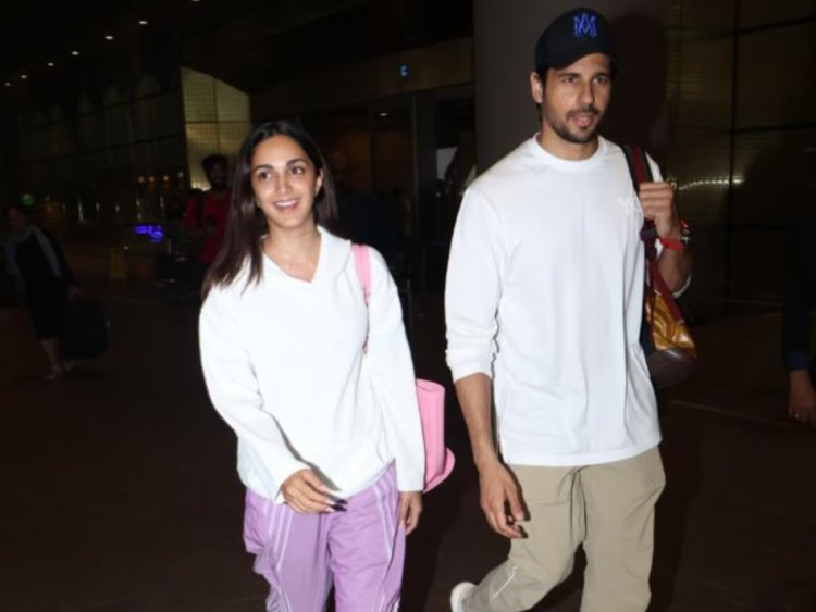 Kiara and Sidharth's Casual Airport Look in White