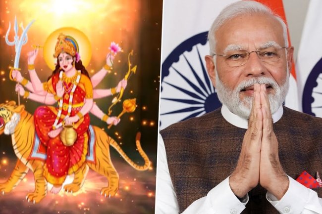 PM Modi's Navratri Day 4 Blessings from Maa Kushmanda