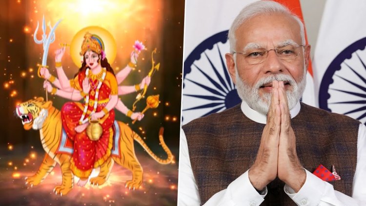 PM Modi's Navratri Day 4 Blessings from Maa Kushmanda