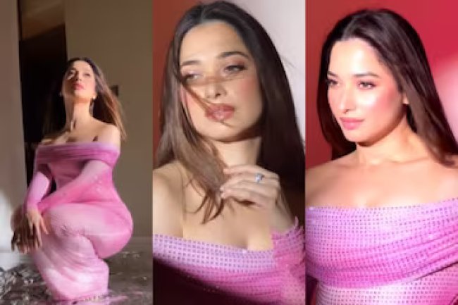 Tamannaah Bhatia Shows Off Her Curves in a Stunning Gown