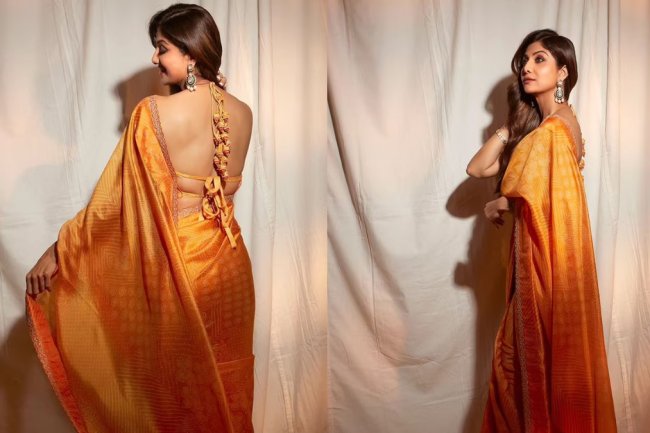 Shilpa Shetty Redefines Fashion in Silk Saree