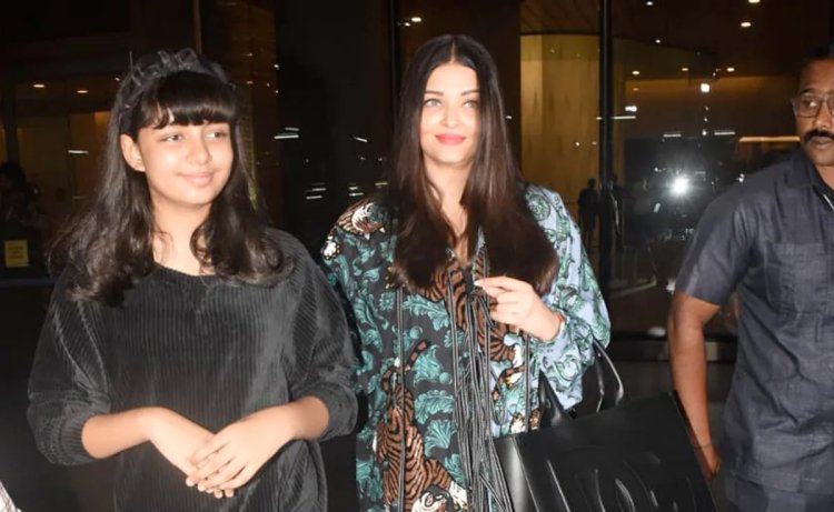 Aishwarya Rai's Diwali Departure from Mumbai