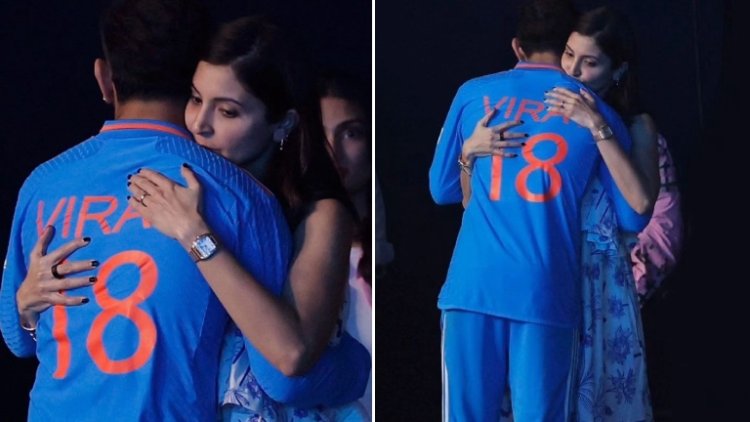 Anushka Sharma Comforts Virat Kohli Post India's ICC World Cup 2023 Final Loss