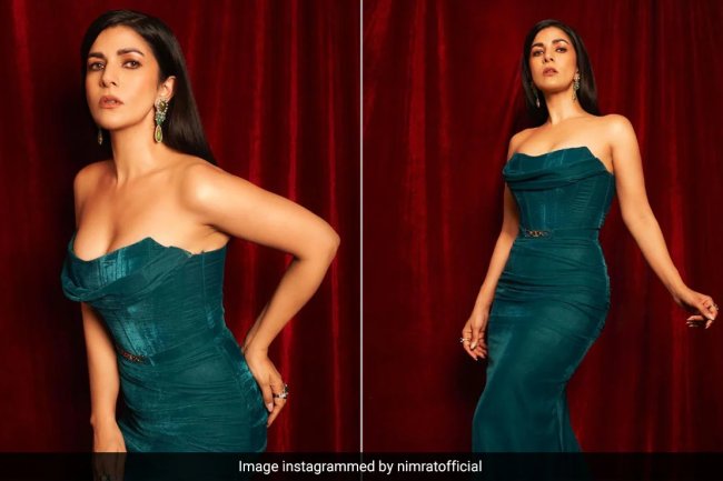 Nimrat Kaur's Stunning Velvet Dress