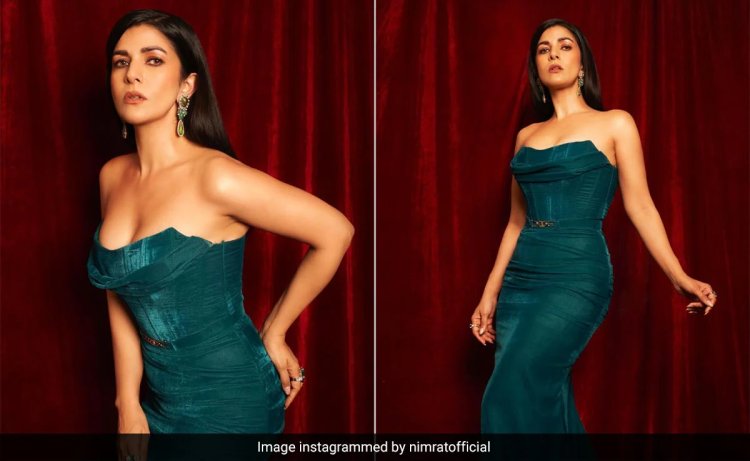 Nimrat Kaur's Stunning Velvet Dress