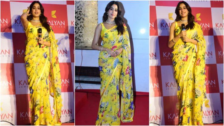 Janhvi Kapoor's Perfect Yellow Saree for Weddings