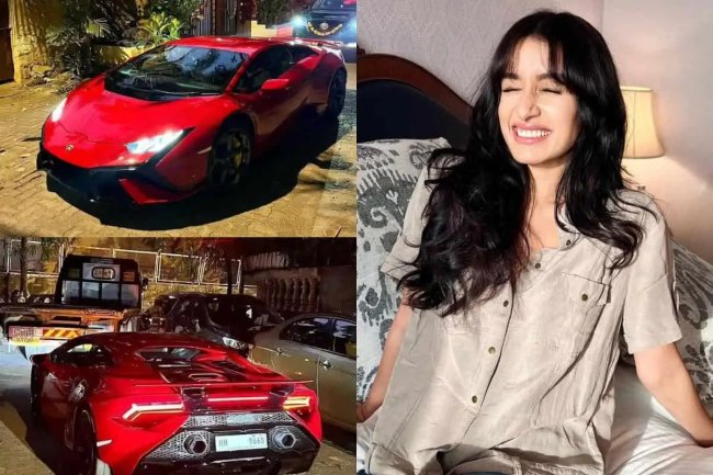Shraddha Kapoor's Stylish Lamborghini Drive Sparks Viral Hot Photos