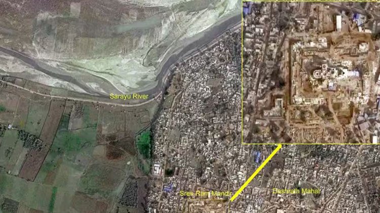 Ayodhya Ram Mandir Seen from Space: Indian Satellite's First Image