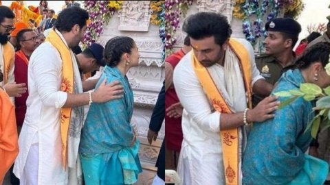 Ranbir Kapoor Applauded for Safeguarding Alia Bhatt in Ayodhya Visit